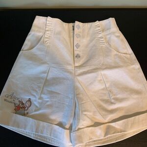 Disney Alice in Wonderland high waisted shorts